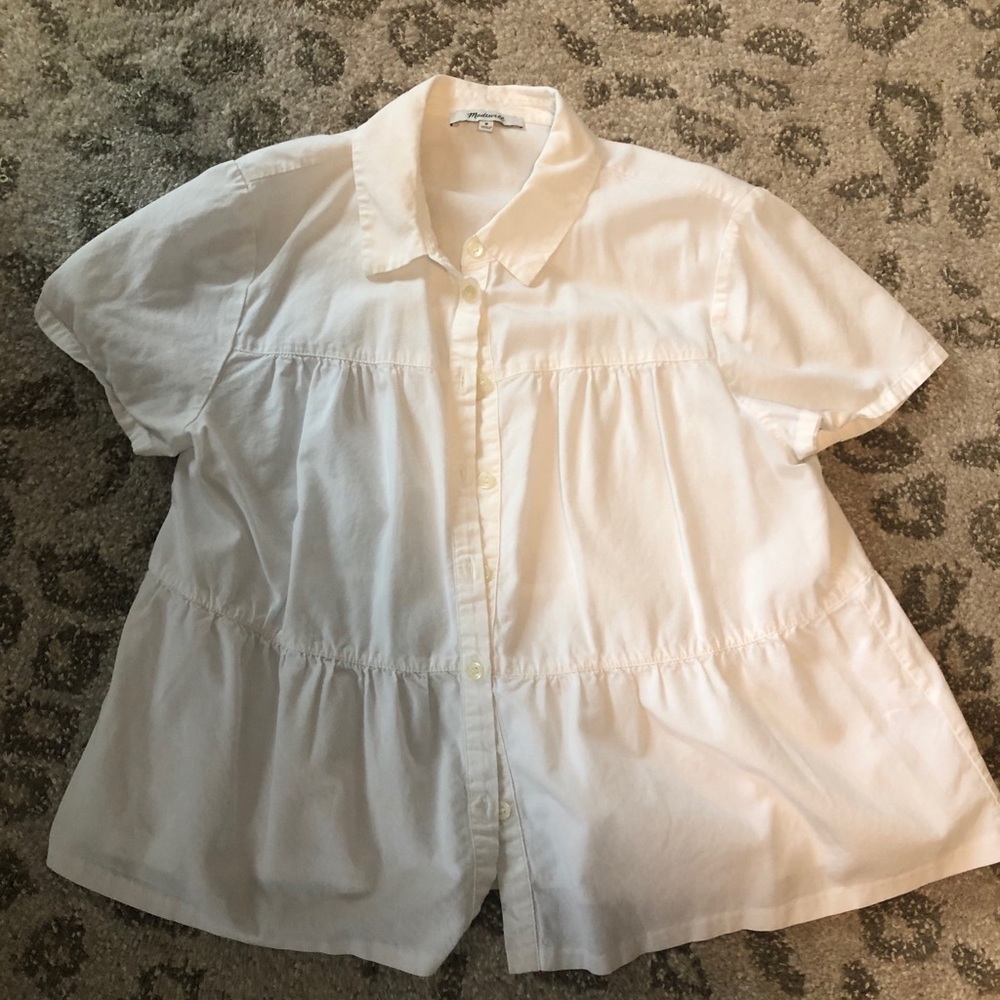 Madewell tiered blouse